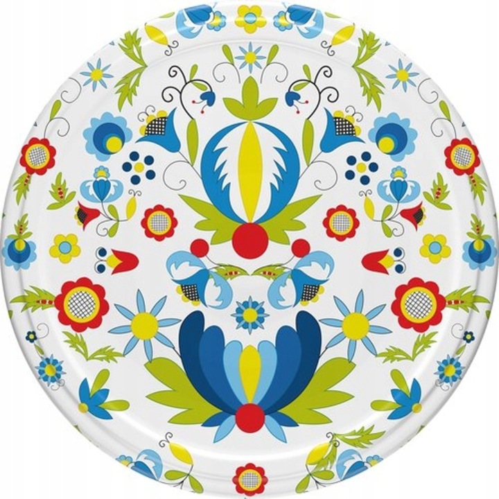 Capac borcane cu filet, Browin, FI 66, Otel, 10 bucati, Multicolor