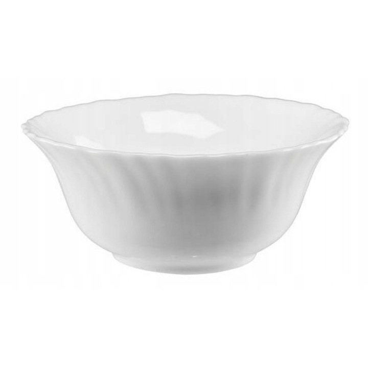 Salátástál, Galicja, Kerek, 15,5 cm, Fehér