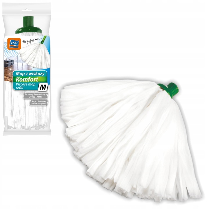 Rezerva mop, Ravi, Viscoza, Alb