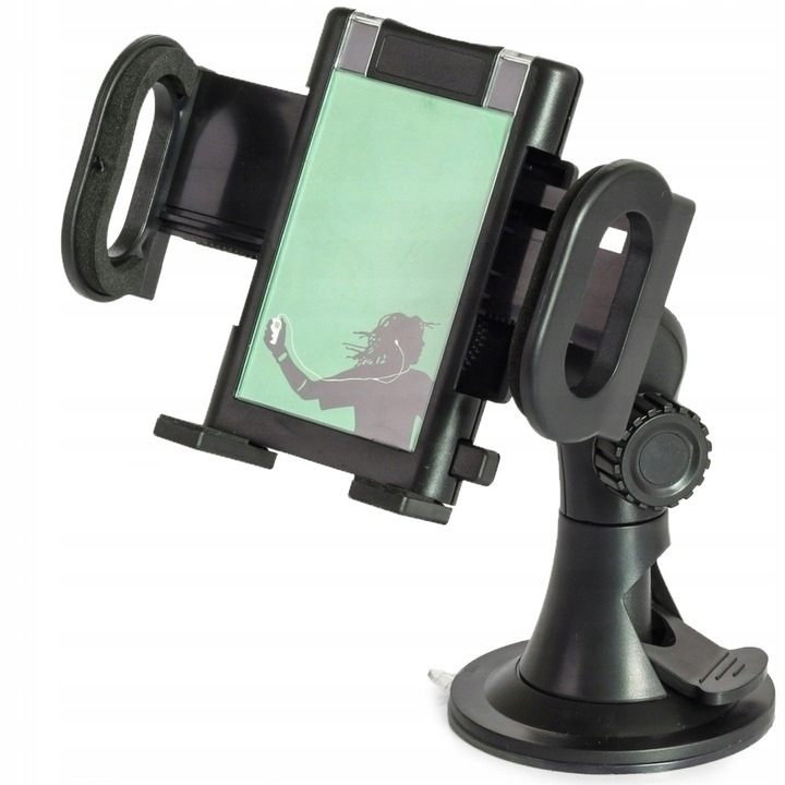 Univerzális autós telefontartó, Tapadókoronggal, Huawei Enjoy Z 5G-vel kompatibilis, Fekete