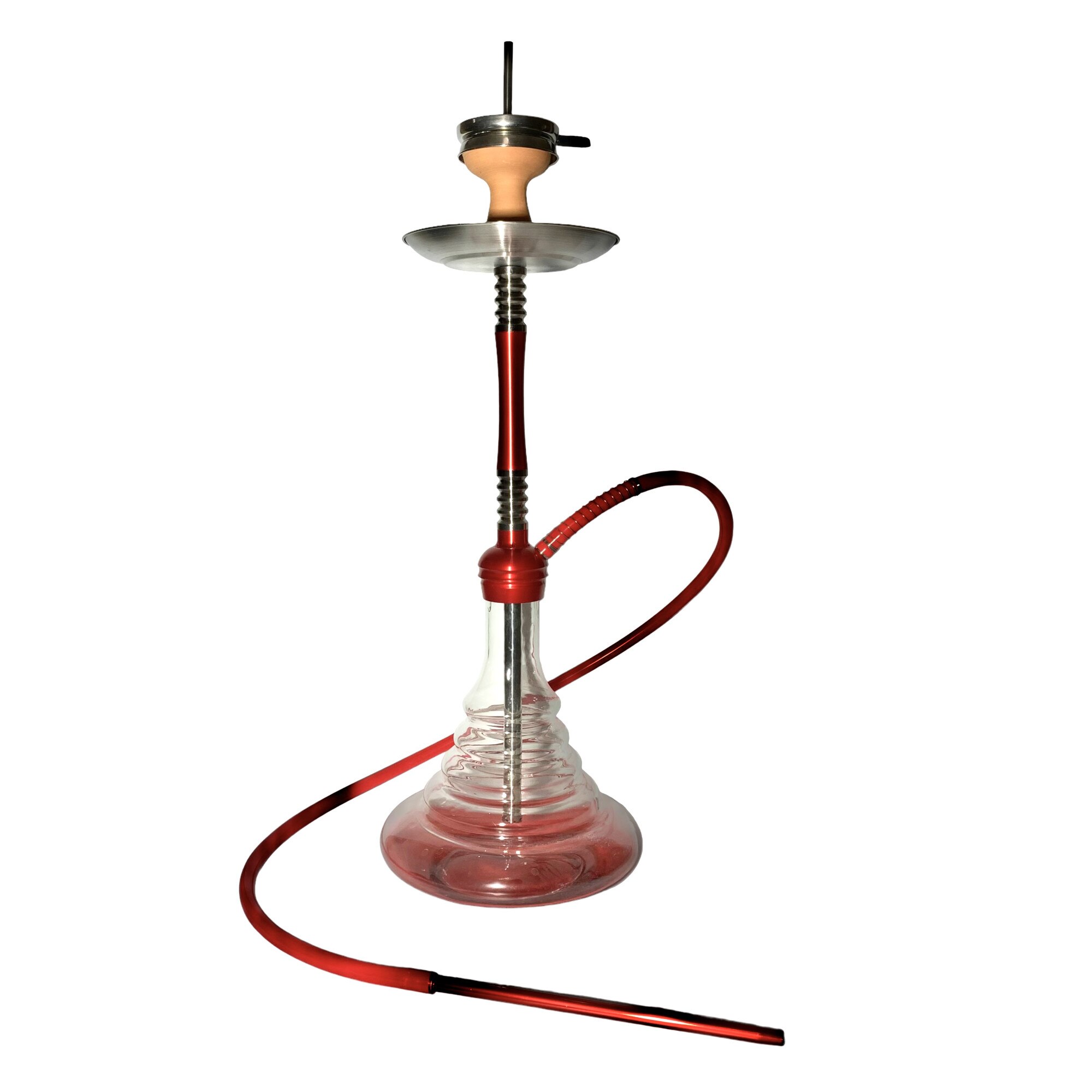 Narghilea Egyptian Hookah MDL09 si creuzet cu sita, Red Latina eMAG.ro
