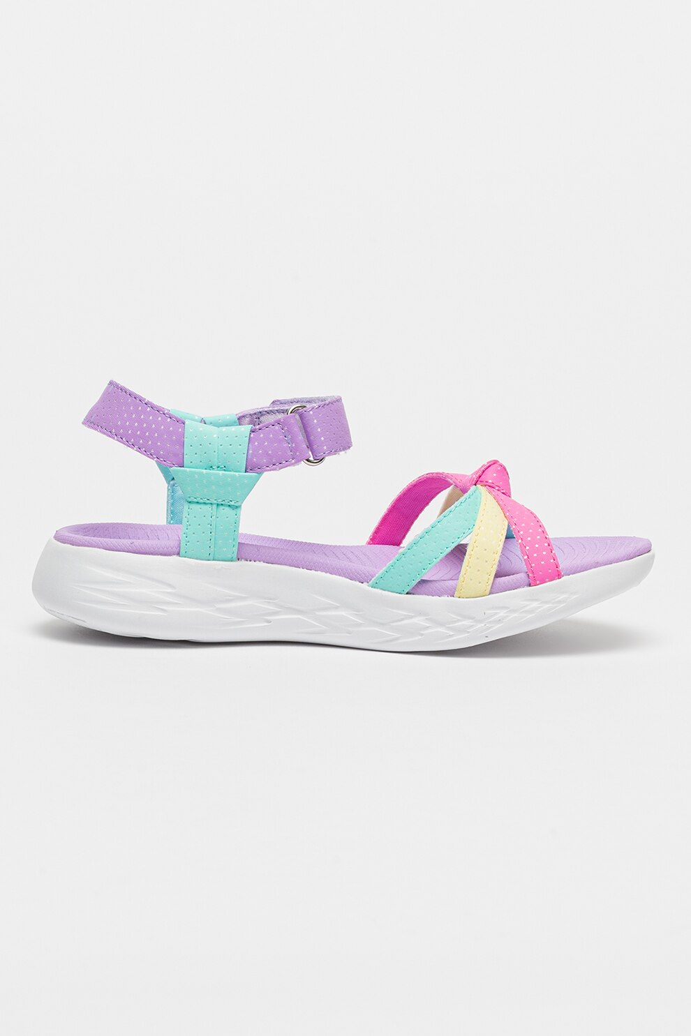 Skechers, Сандали On The Go с цветен блок и велкро, Многоцветен, 28 EU ...