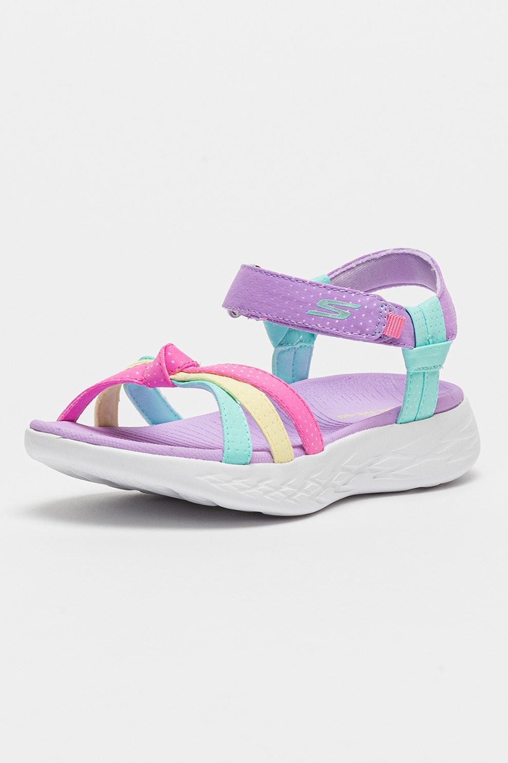 Skechers, Сандали On The Go с цветен блок и велкро, Многоцветен, 33 EU ...
