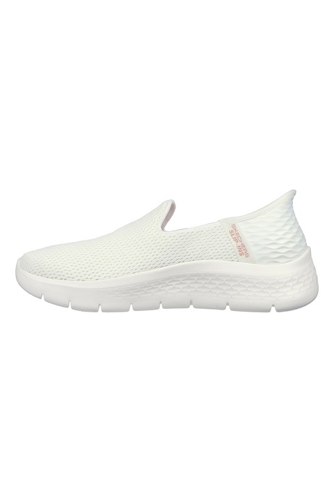 Skechers, Обувки Go Walk Flex Slip-Ins, Бял, Розово, 35