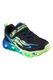 Skechers, Thermo-Flash - Heat-Flux tépőzáras sneaker LED-fényekkel, Limezöld, Kék, Fekete, 33 EU