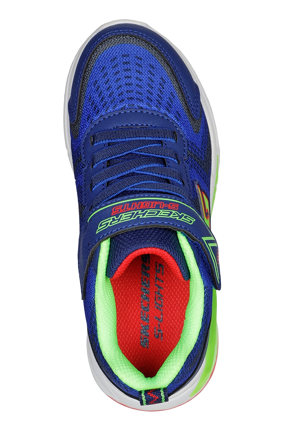 Skechers, Спортни обувки Tri-Namics с LED светлини, Кралско Синьо ...