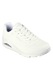 Skechers, Pantofi sport de piele ecologica Uno Stand On Air, Alb