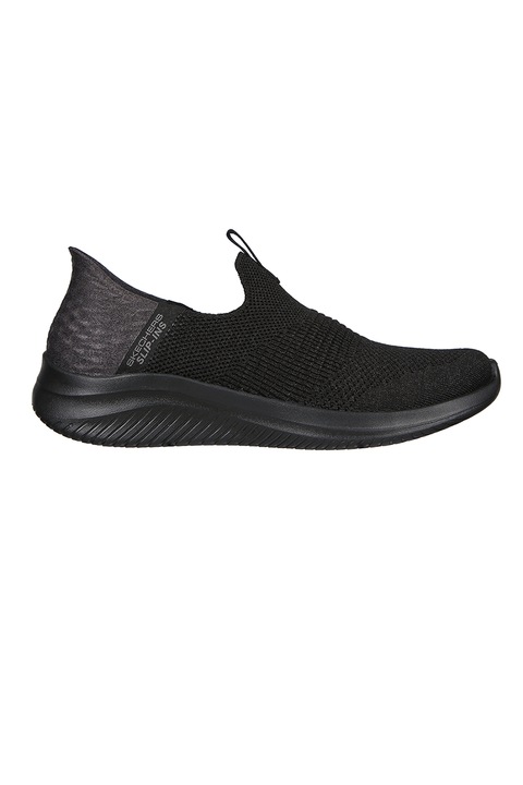 Skechers, Pantofi sport slip-in din material textil Ultra Flex 3.0, Negru stins