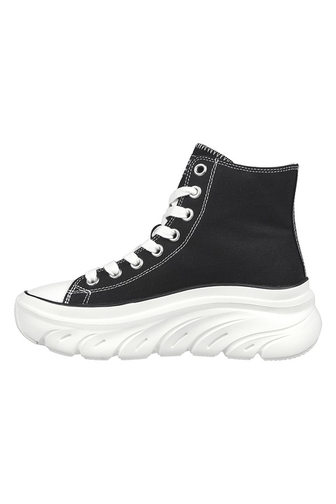 Skechers, Текстилни кецове Funky Street с равна платформа, Черен, 39.5