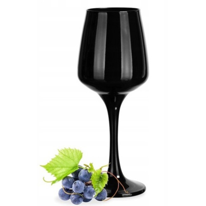 Чаша за вино, Koopman, Glass, 490ml, черна