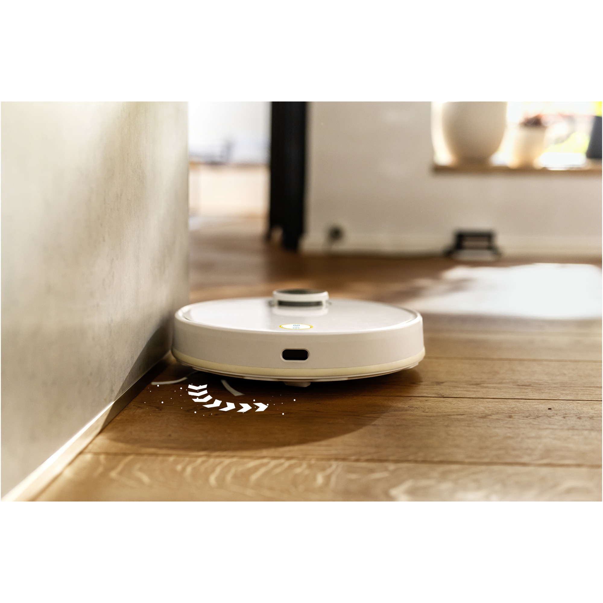 Aspirator robot cu functie de mop Karcher RCV 3, 33 W, navigatie LiDar, 3200 mAh, autonomie 120 min, 2500 Pa, senzor de cadere, recipient murdarie 500 ml, recipient apa 170 ml, 1.269-620.0, Alb