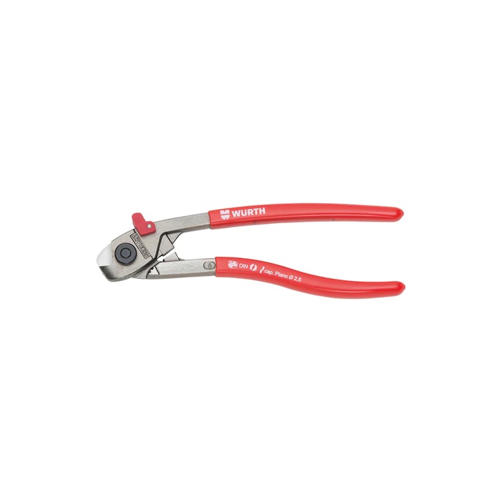 Mechanikus fogó Würth, Drótkötelek és kábelek vágásához, 190 mm
