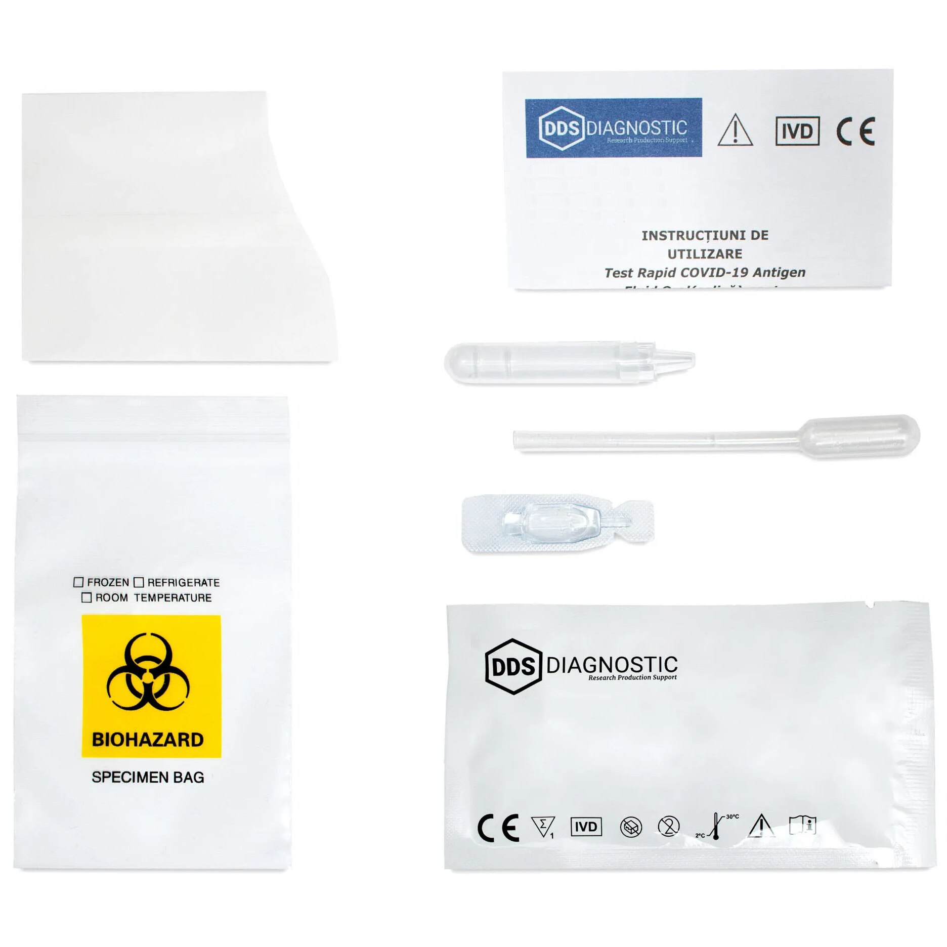 Antigén Covid nyál teszt, DDS Diagnosztika, professzionális