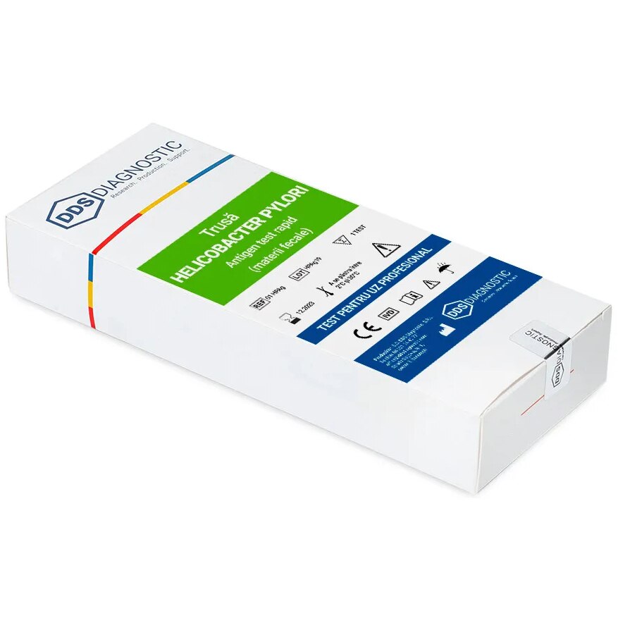 Home country Inaccessible Wild Test rapid Helicobacter Pylori antigen (scaun), DDS Diagnostic, uz  profesional, 1 test/kit - eMAG.ro