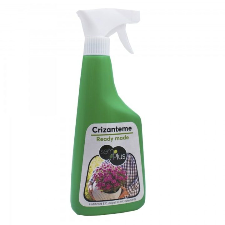 Ingrasamant lichid cu pulverizare pentru crizanteme Ready Made, SemPlus, 500 ml
