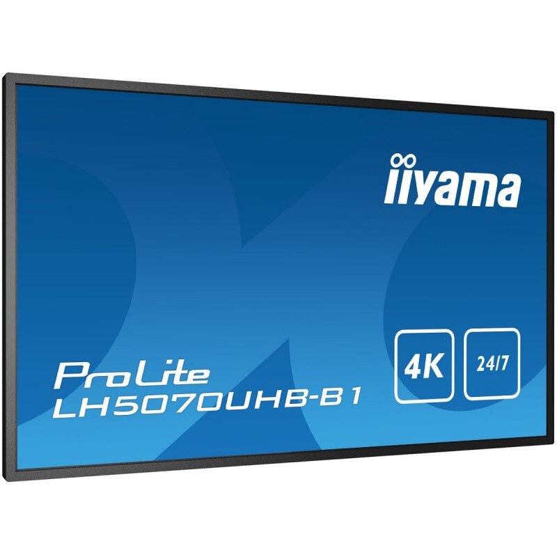 Монитор Iiyama, 50", VA LED, 4K, Android, 24/7, черен - eMAG.bg