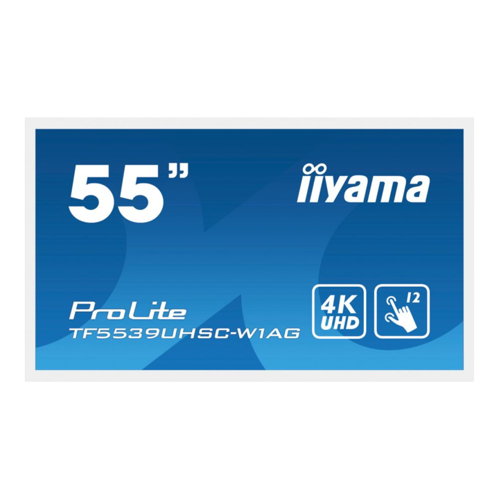 PCAP érintőképernyő, Iiyama, ProLite, 55", 4K, IPS, 24/7, fehér