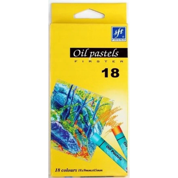 Creioane pastelate, Titanum, 18 culori