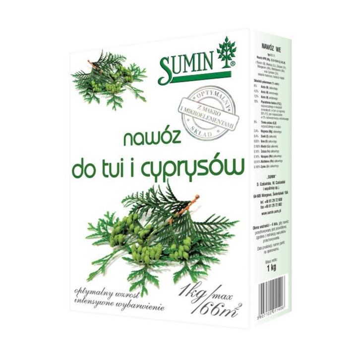 Ingrasamant pentru tuia si chiparos, Sumin, 1kg