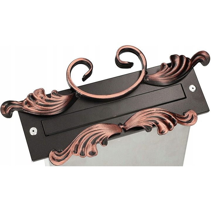 Postaláda, Kotarbau, Rozsdamentes acél, 90 mm, Fekete