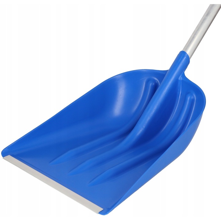 Lopata pentru zapada, Kotarbau, Plastic/Aluminiu, Argintiu/Albastru