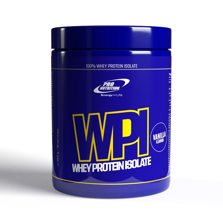 Proteine din zer, Izolat proteic WPI vanilie, 450g