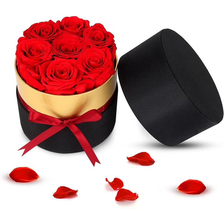 Aranjament floral, Trandafiri naturali, Rosu