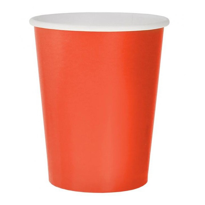Solid Red piros papír pohár 14 db-os 270ml