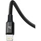 Кабел Type-C към MicroUSB+Lightning+Type-C Baseus 3 in 1 PD 20W, 1.5 м, Black