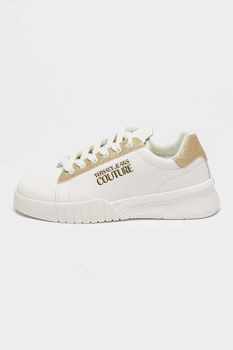 Versace Jeans Couture, Спортни обувки Fondon Uptwon, Бял/Златист, 37