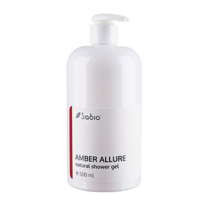 Természetes tusfürdő Amber Allure, Sabio, 500 ml