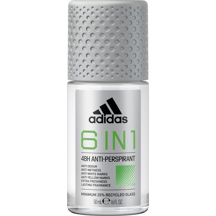 Deodorant roll-on Adidas Male 6 in 1, 50 ml