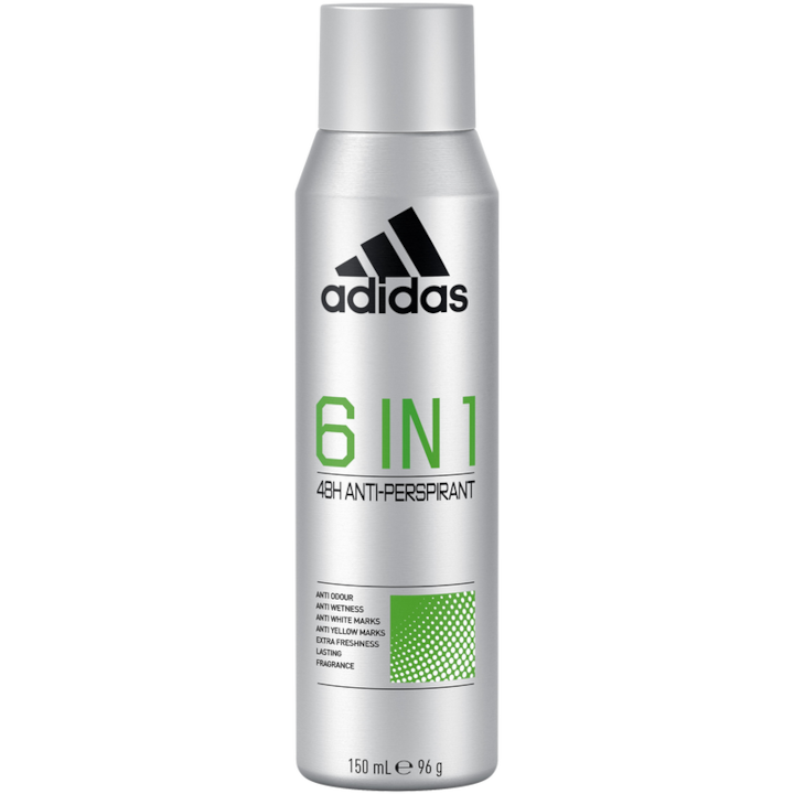 Adidas férfi izzadásgátló dezodor 6 in 1, 150 ml