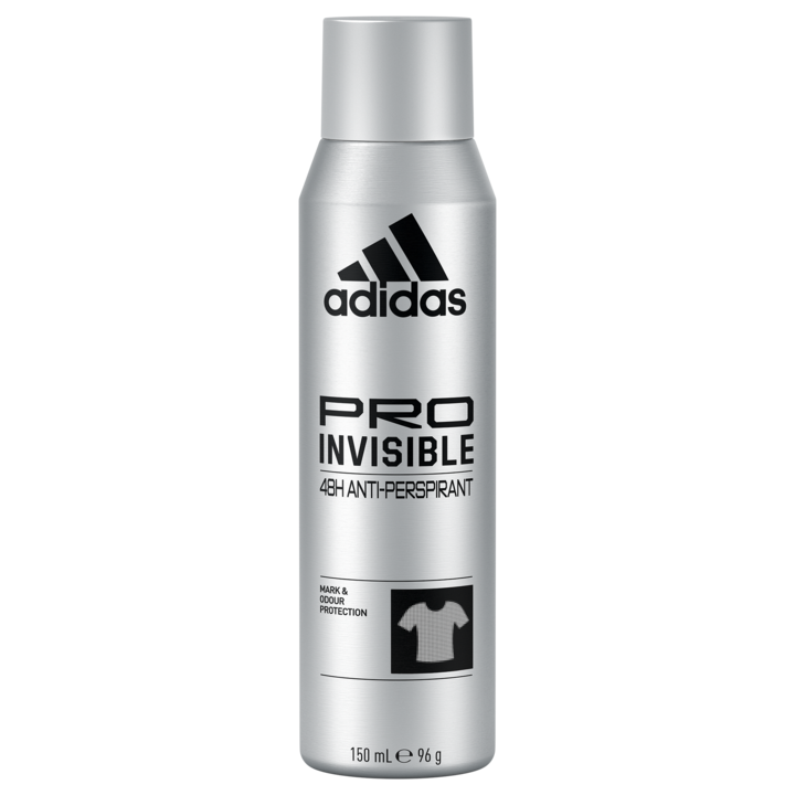 Deodorant spray antiperspirant Adidas Male Pro Invisible, 150 ml