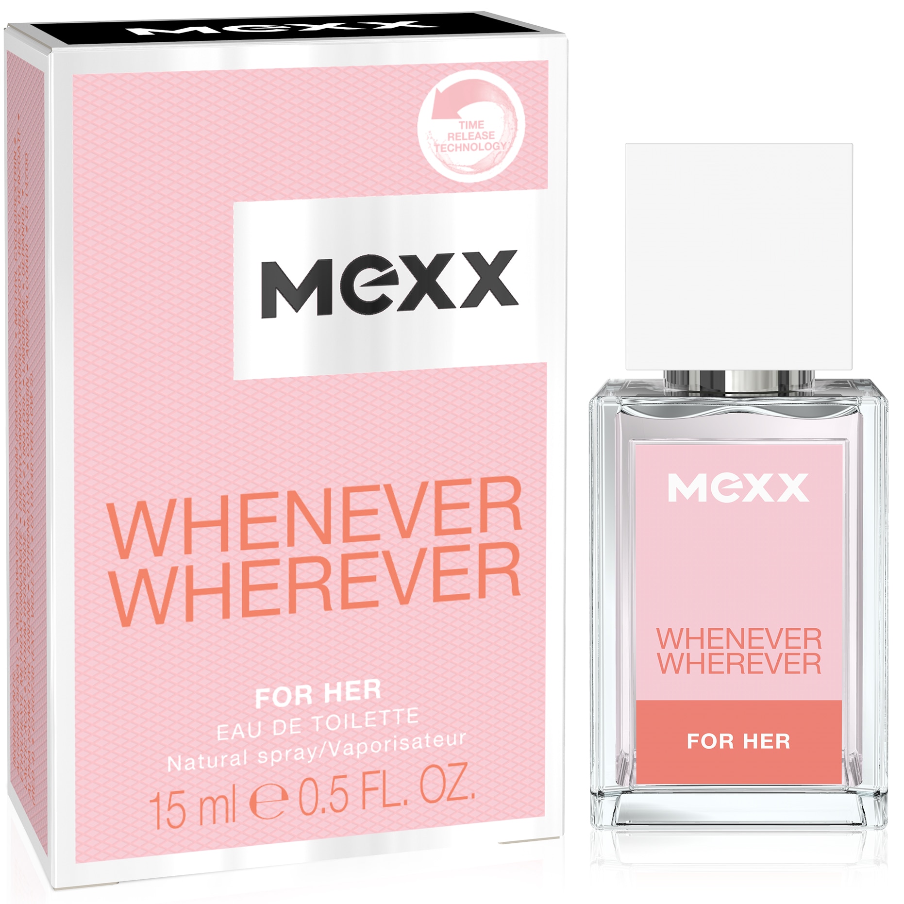 Apa de toaleta Mexx Whenever Wherever, pentru femei, Edt, 15 ml
