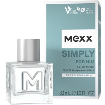 Apa de toaleta Mexx Simply Man, pentru barbati, 30 ml