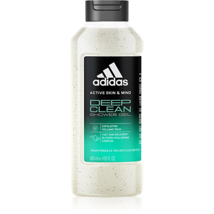 Adidas active skin&mind Deep clean férfi tusfürdő, 400 ml
