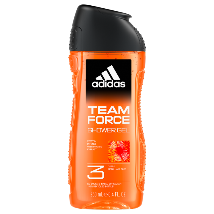 Gel de dus Adidas Team Force, 250 ml