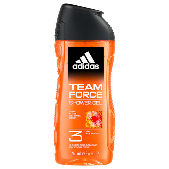 Adidas férfi tusfürdő Team force, 250 ml