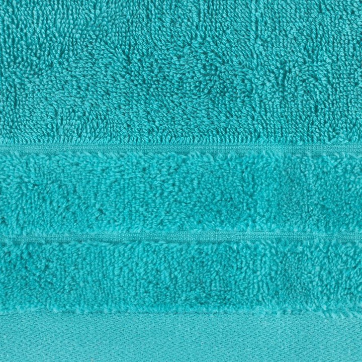 Prosop de baie, Eurofirany, Bumbac, 500 g/m2, 30x50cm, Turcoaz
