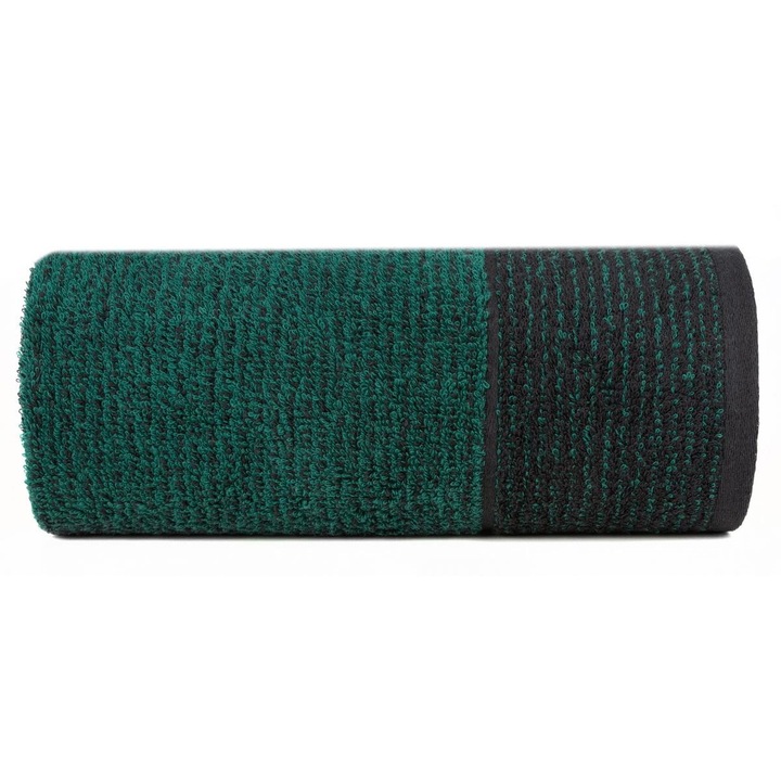 Prosop bumbac LEON 70x140 Eurofirany negru+turcoaz