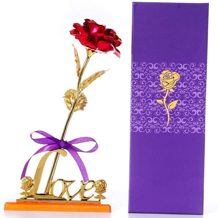 Вечна роза, Поставка, 25см/14x8см