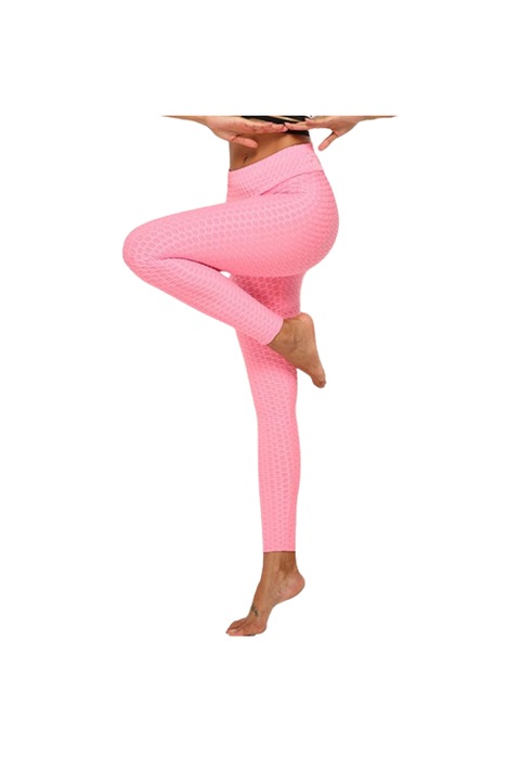 Colanti modelatori, roz, model gofrat, cu spate cret