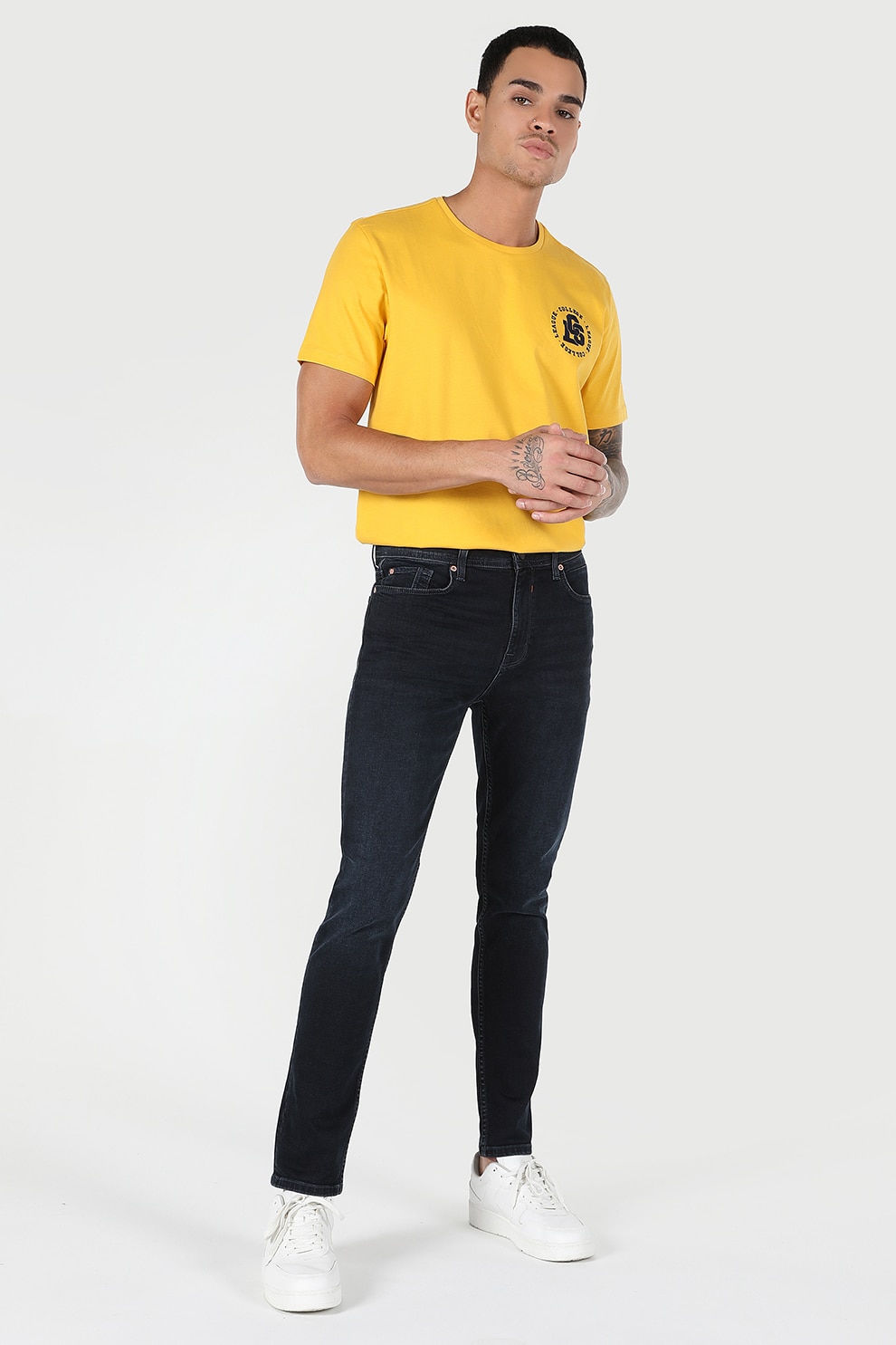 COLIN'S, Blugi super slim fit Ryan, Albastru marin, W28-L32