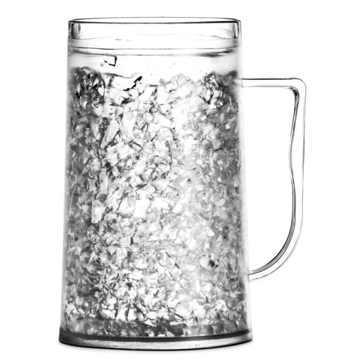Froster, Hűsítő bögre, 500ml, Átlátszó
