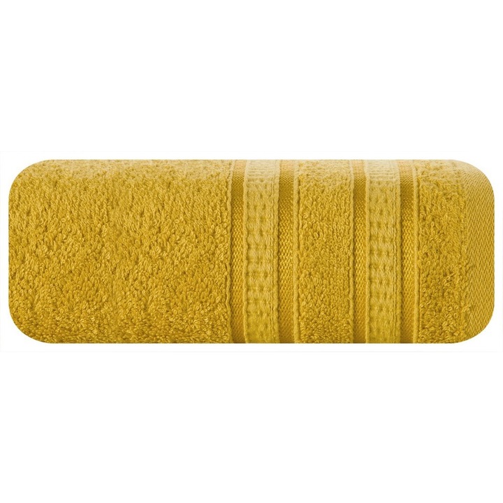 Хавлиена кърпа Mila, Eurofirany, Бамбукови влакна, 50 x 90 cm, 500 g/m², Синапено жълт