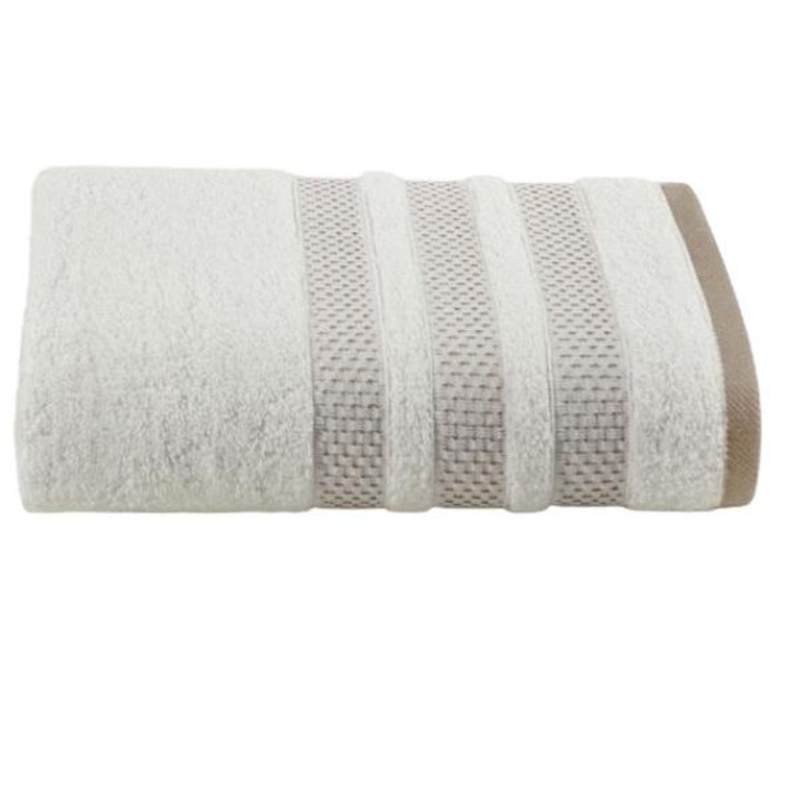Хавлиена кърпа Nastia, Eurofirany, Памук, 50 x 90 cm, 500 g/m², Кремава
