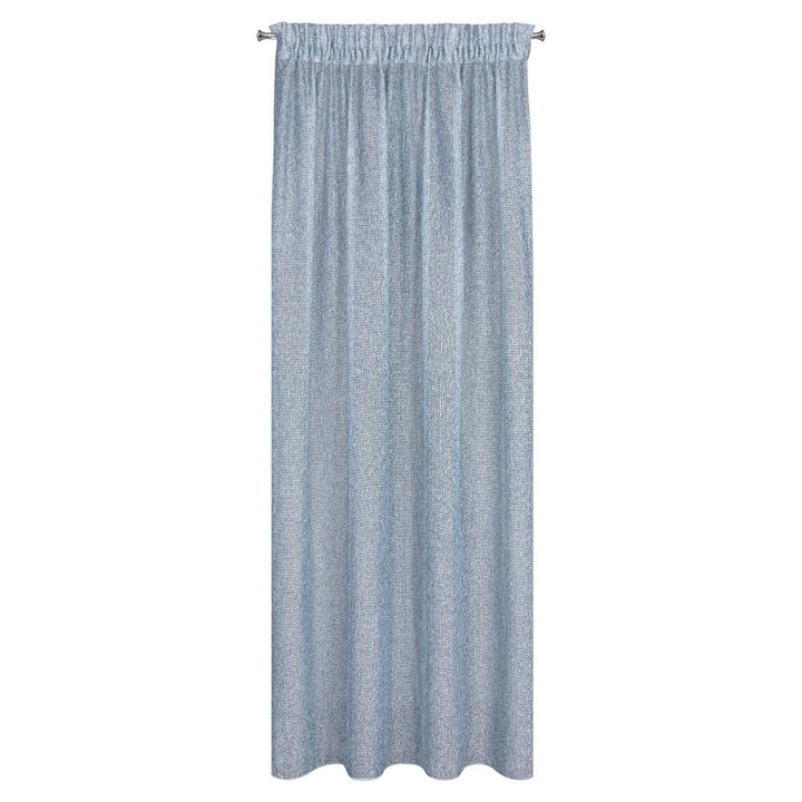 Draperie cu rejansa, Eurofirany, Terra Palermo, Poliester, Efect melange, 140 x 270 cm, Gri