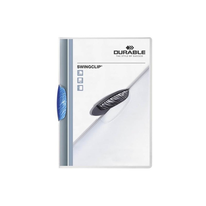 Папка Durable 6208770 Durable Swingclip A4, 30 листа, синя