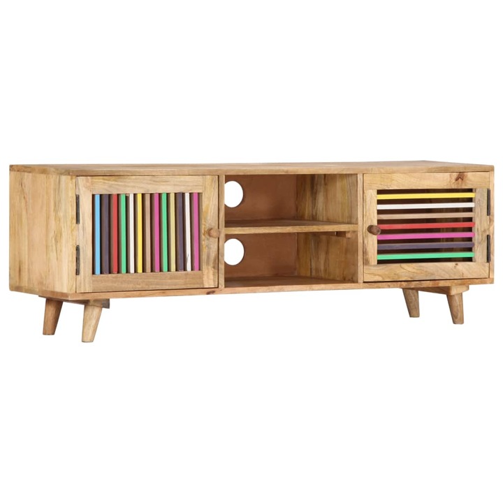 vidaXL tömör mangófa TV-szekrény 120 x 30 x 40 cm 249864